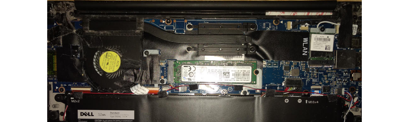 inside xps13 laptop