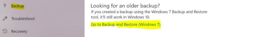 Create Backup Image Windows 10