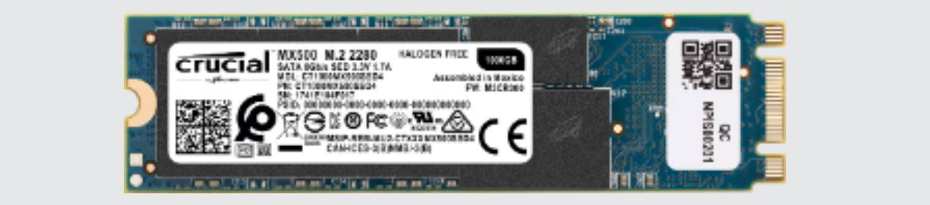 Crucial MX500 1TB 3D NAND M.2 Type 2280 Internal SSD